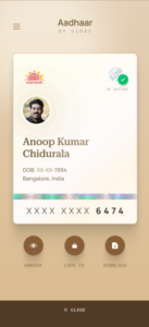 Aadhaar Authentication Application